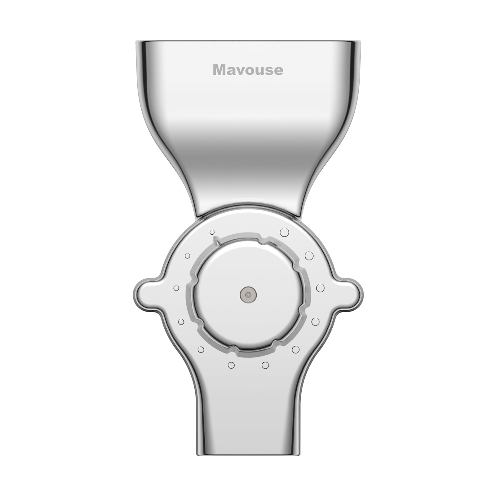 Mavouse 12-level grind dial detail enables selecting textures from coarse to fine.