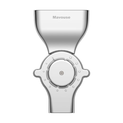 Mavouse 12-level grind dial detail enables selecting textures from coarse to fine.