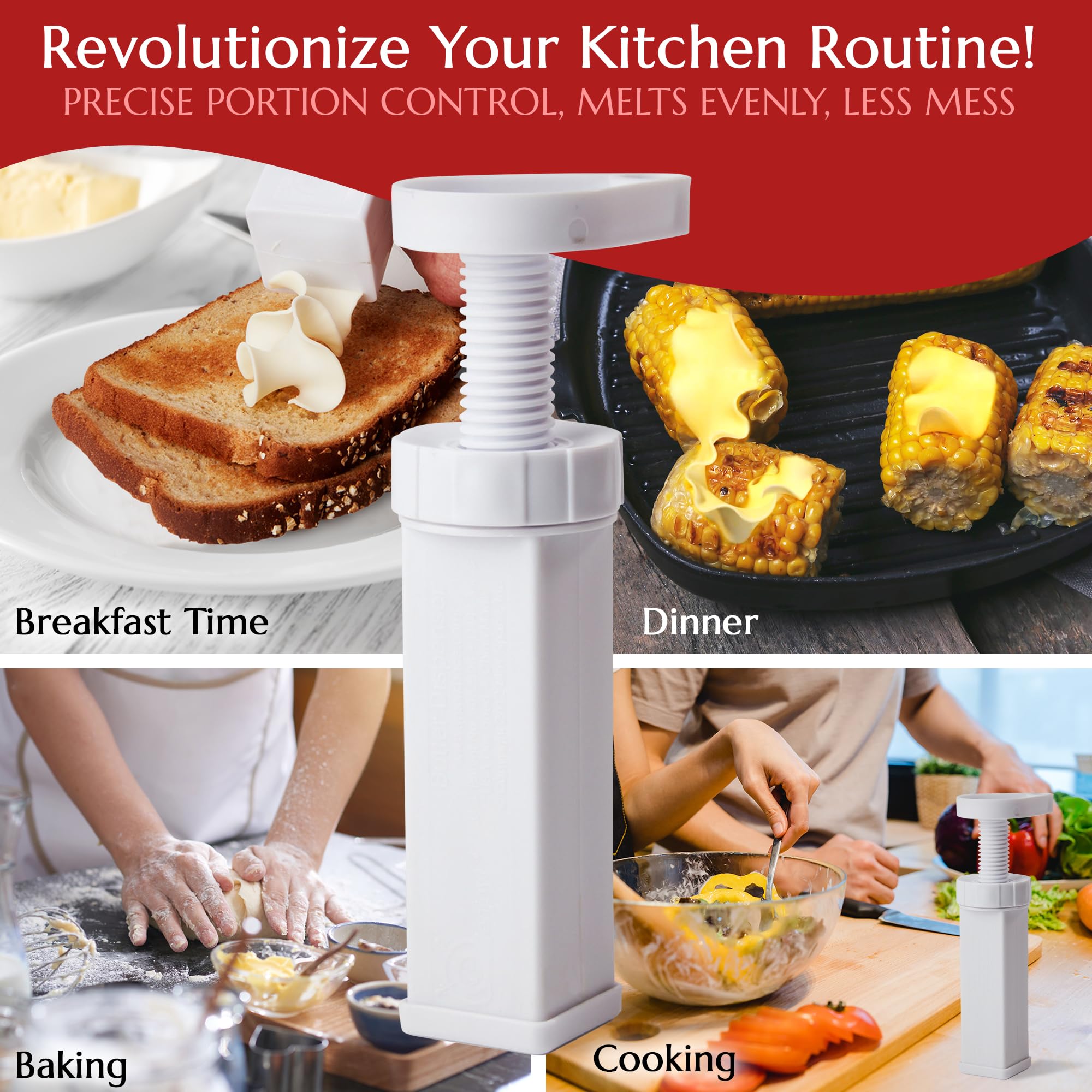 MAX SPACE note on butter stick compatibility helps you cut to fit.
