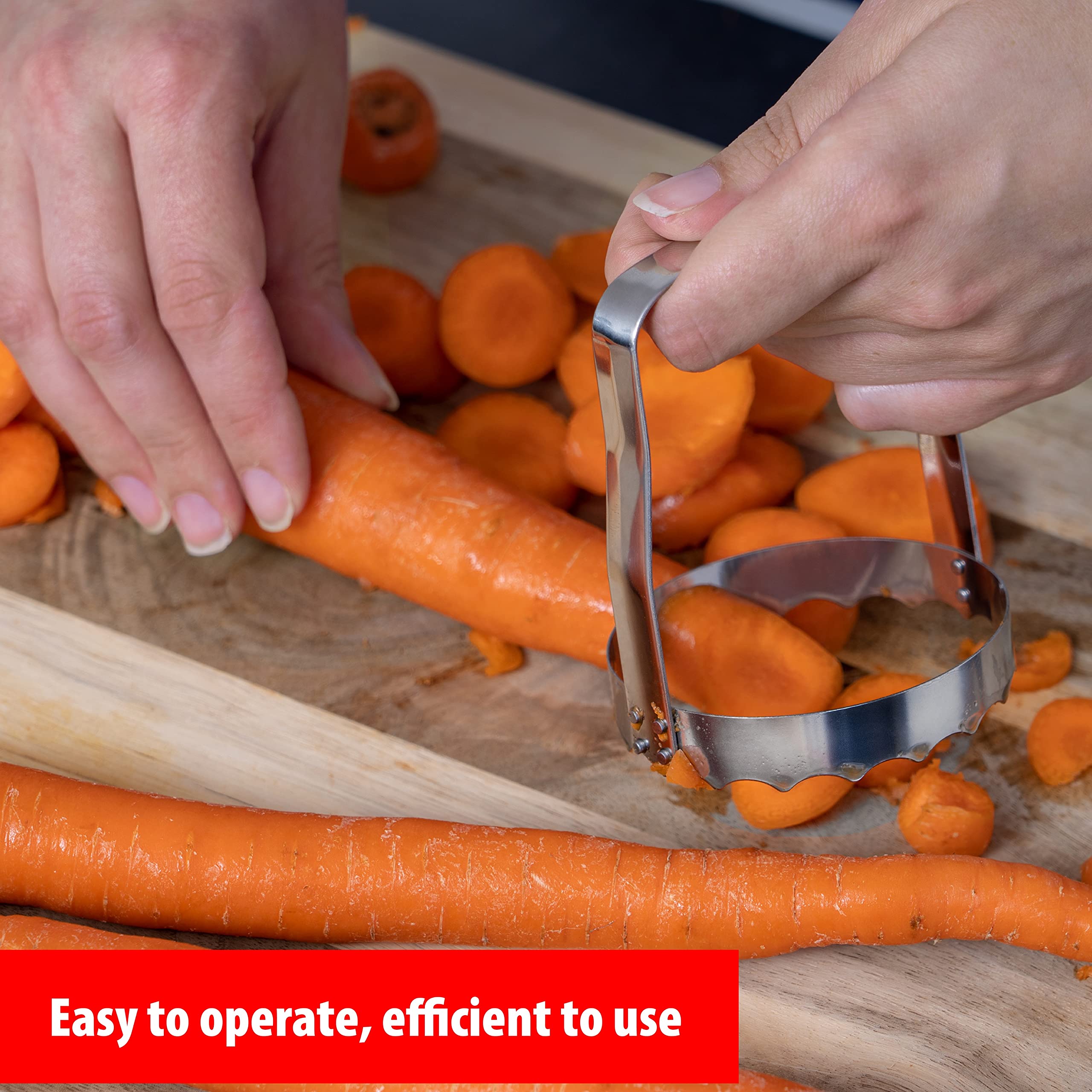 Maxam hand food chopper ideal for fruits, nuts, and more