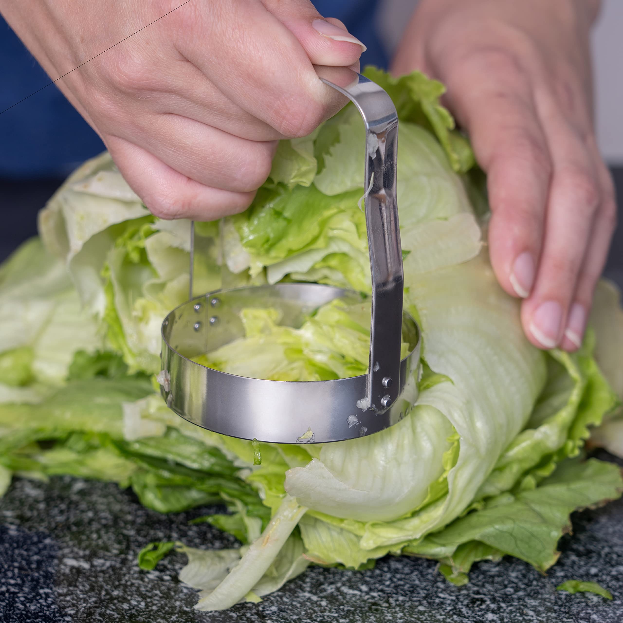 Maxam hand food chopper cutting vegetables quickly and evenly