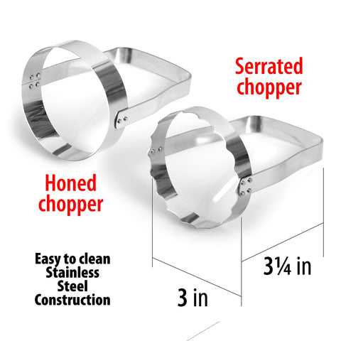 Maxam hand food chopper honed blade for precise, even cuts