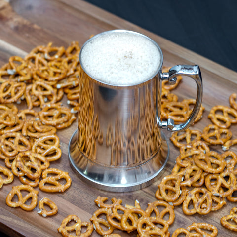 Maxam stainless tankard mug with laser-welded handle for daily durability.
