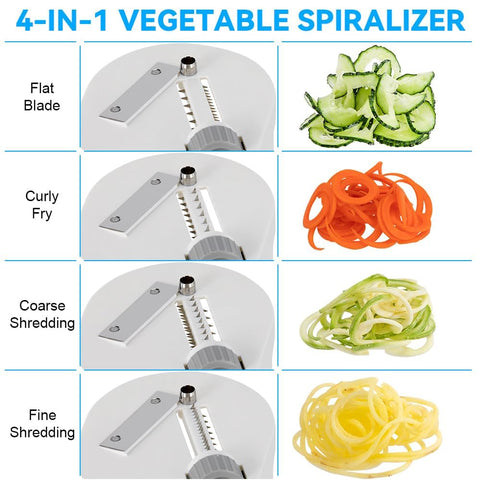 Compact design of Maxceysen spiralizer fits neatly in cabinets