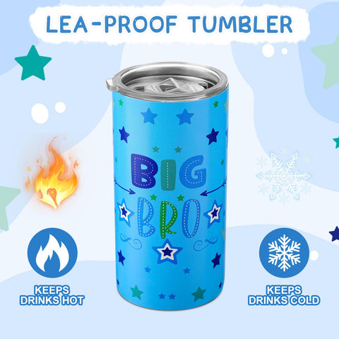 Maxcheck 12oz stainless steel mug in blue seen from angle view