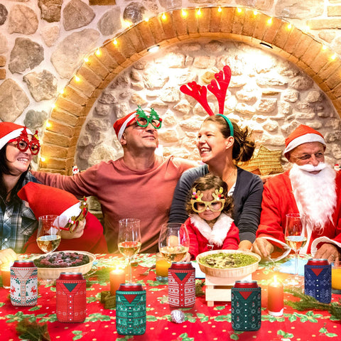 Maxcheck bright Christmas colors sleeve collection enhances holiday decor