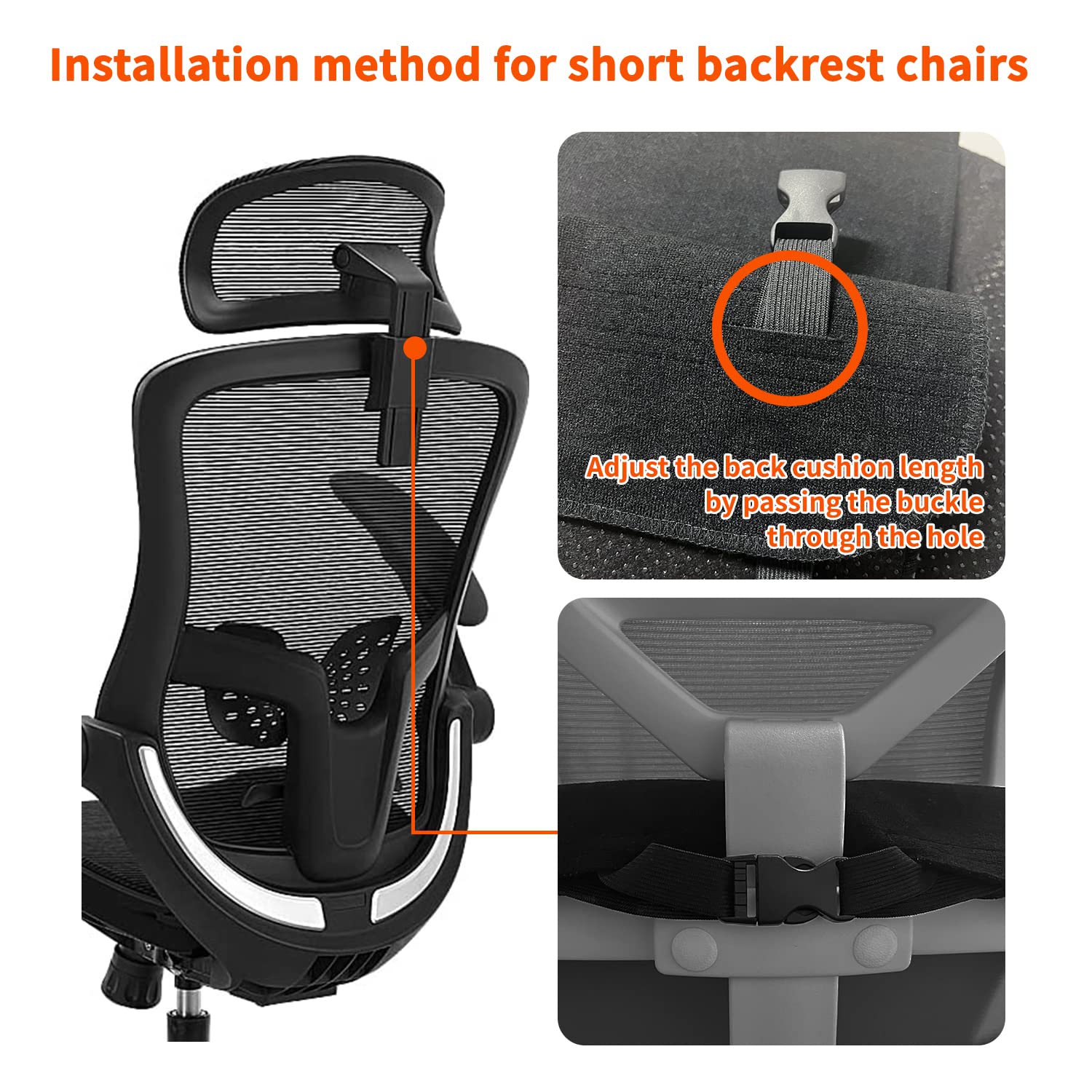 MAXCOM heated seat cushion in use on an office chair demonstrates back-friendly warmth.