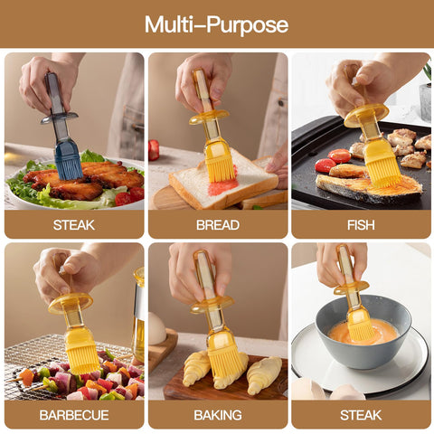 MAXCOOK kitchen barbecue tool aids controlled oil application during grilling.