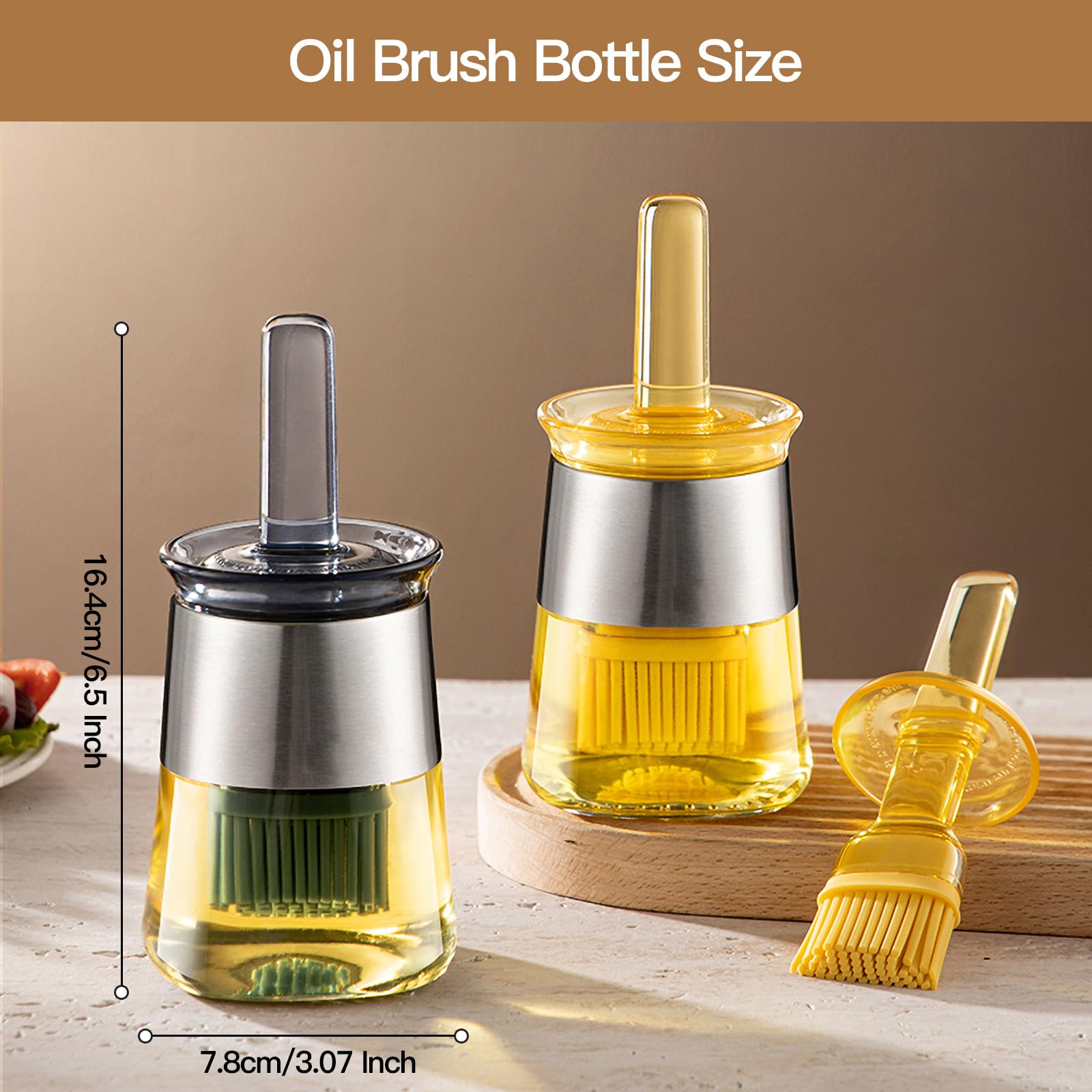 MAXCOOK olive oil dispenser pours smoothly for grilling and frying.