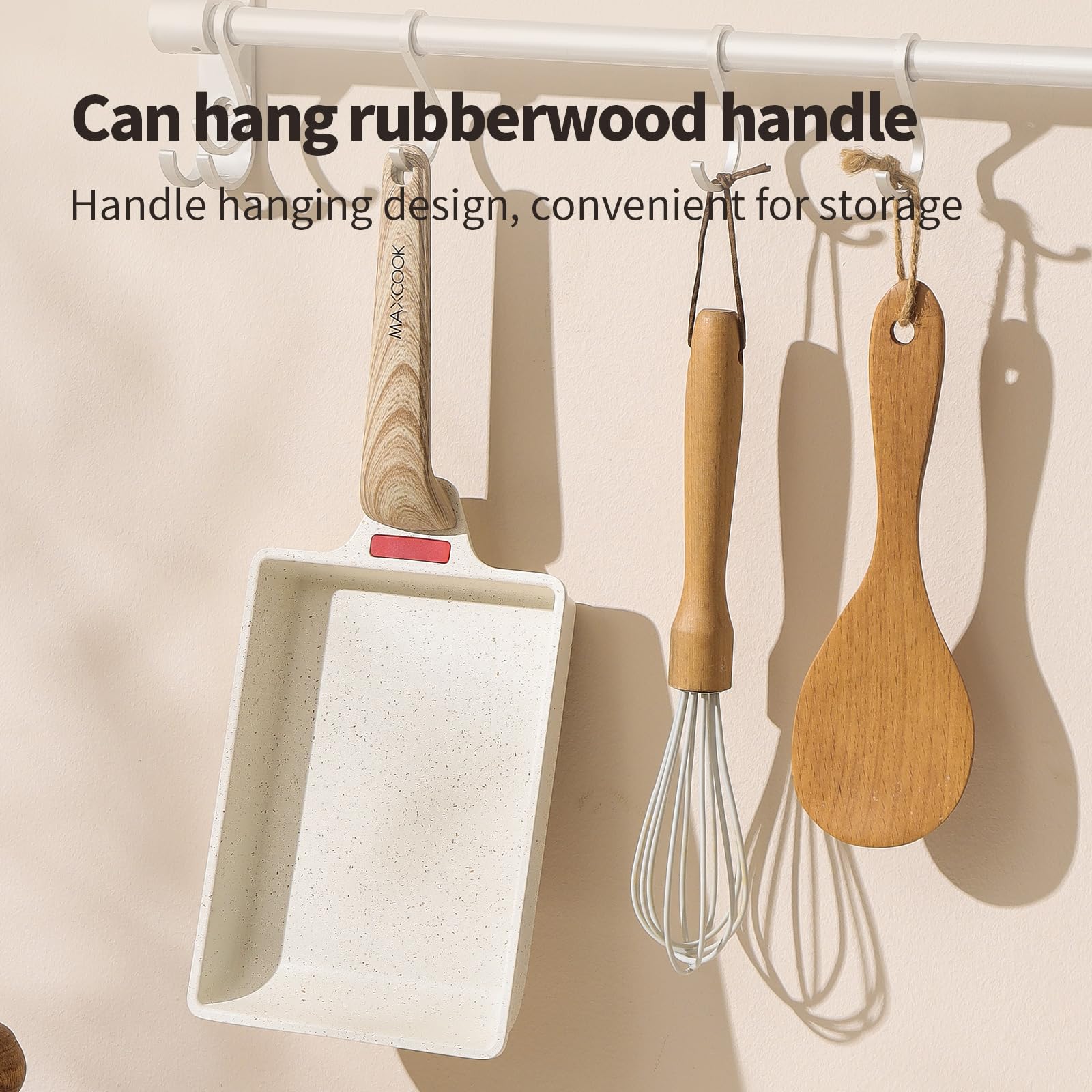 MAXCOOK rivet-free design prevents leaks and eases cleaning.