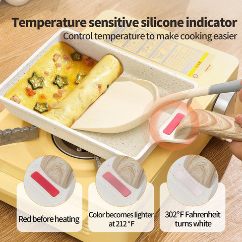 MAXCOOK small egg pan is lightweight for easy flipping.