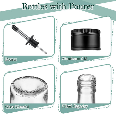 Maxdot bottle stopper and pourer set seals securely to prevent leaks.
