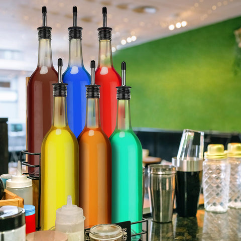 Maxdot clear 750ml glass bottle ideal for presenting homemade drinks.