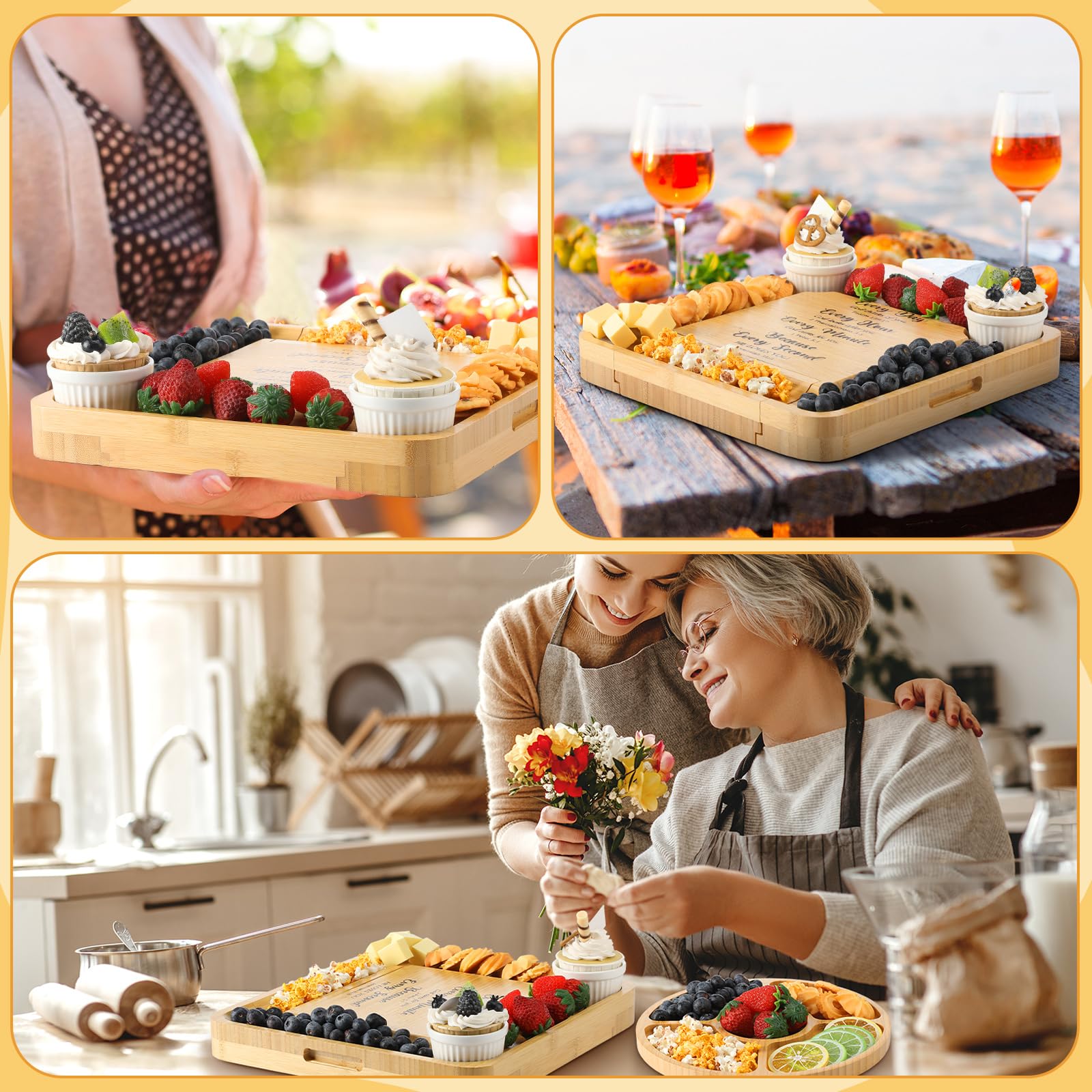 Maxdot engraved quotes on charcuterie board add meaningful scripture decor
