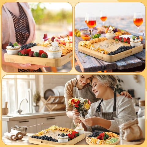 Maxdot engraved quotes on charcuterie board add meaningful scripture decor