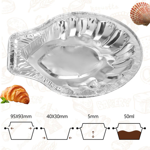 Maxdot disposable serving shell ready for baked oysters or clams