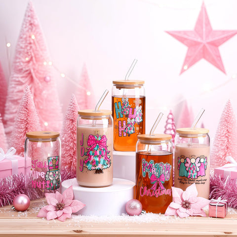 Maxdot pink glass cup featuring angel motif, adds charm to celebrations