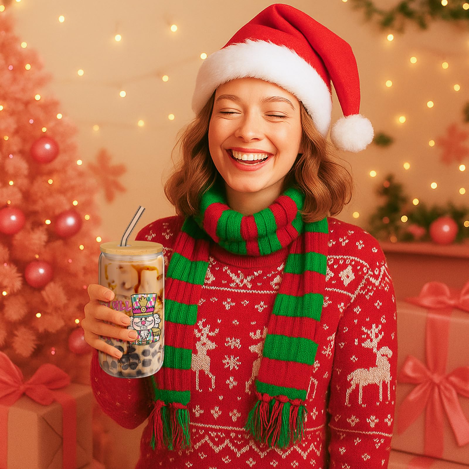 Maxdot transparent handbag included with the set, handy for gifts or storage