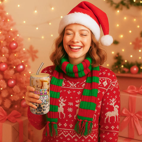 Maxdot transparent handbag included with the set, handy for gifts or storage