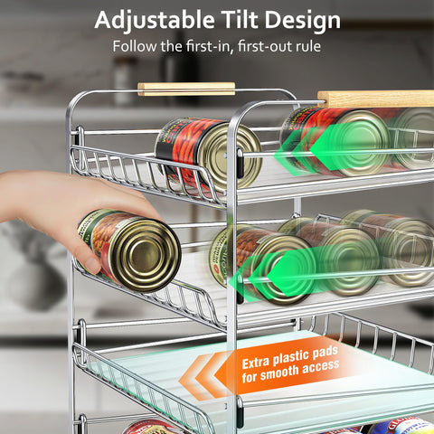 MAXIFFE pantry storage in-use view showcasing space-saving multi-tier design.