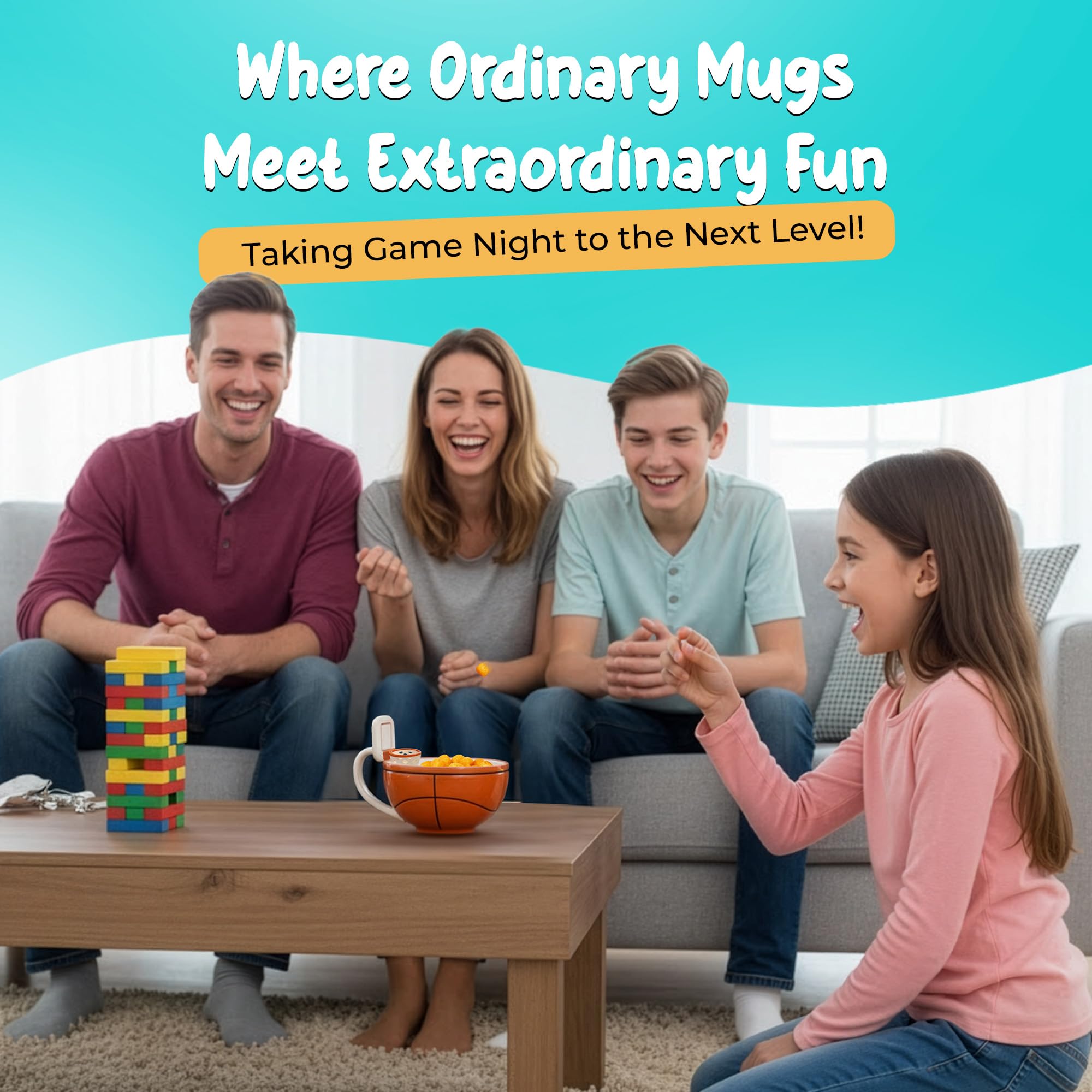 MAX'IS Creations snack-toss game mug adds playful after-school moments.