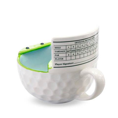 MAX'IS Golf Mug hand-painted stoneware offers unique character and durability for daily use.