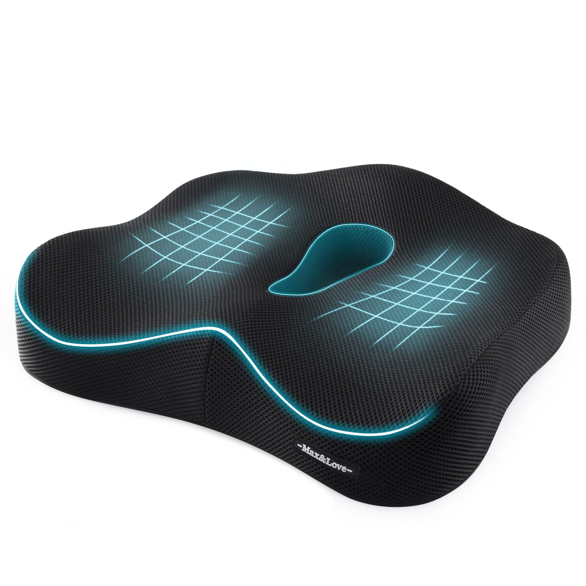 Max&Love memory foam seat cushion with removable cover for easy cleaning