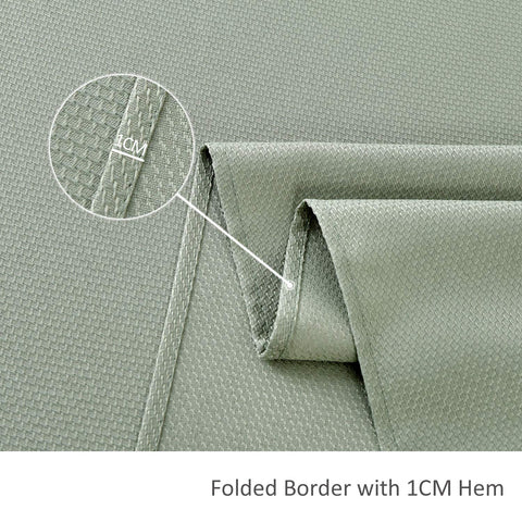 Maxmill outdoor-friendly tablecloth works on patio tables for al fresco meals.