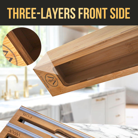 Maxpray bamboo bag organizer for quart to gallon bags