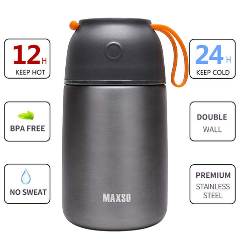 MAXSO foldable spoon included with jars for easy on-the-go eating.