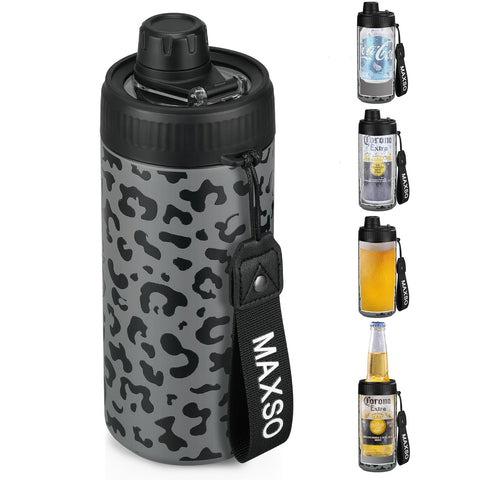 MAXSO Sealed Can Cooler with fizz lid preserves fizz for hours