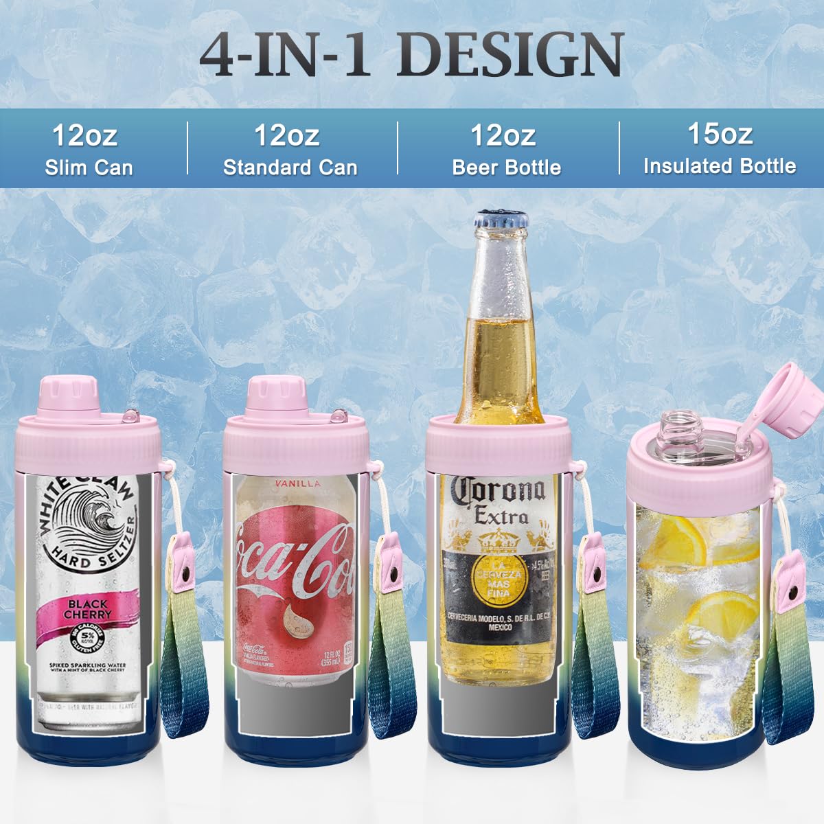 MAXSO Sealed Can Cooler no-sweat design prevents condensation on cold drinks