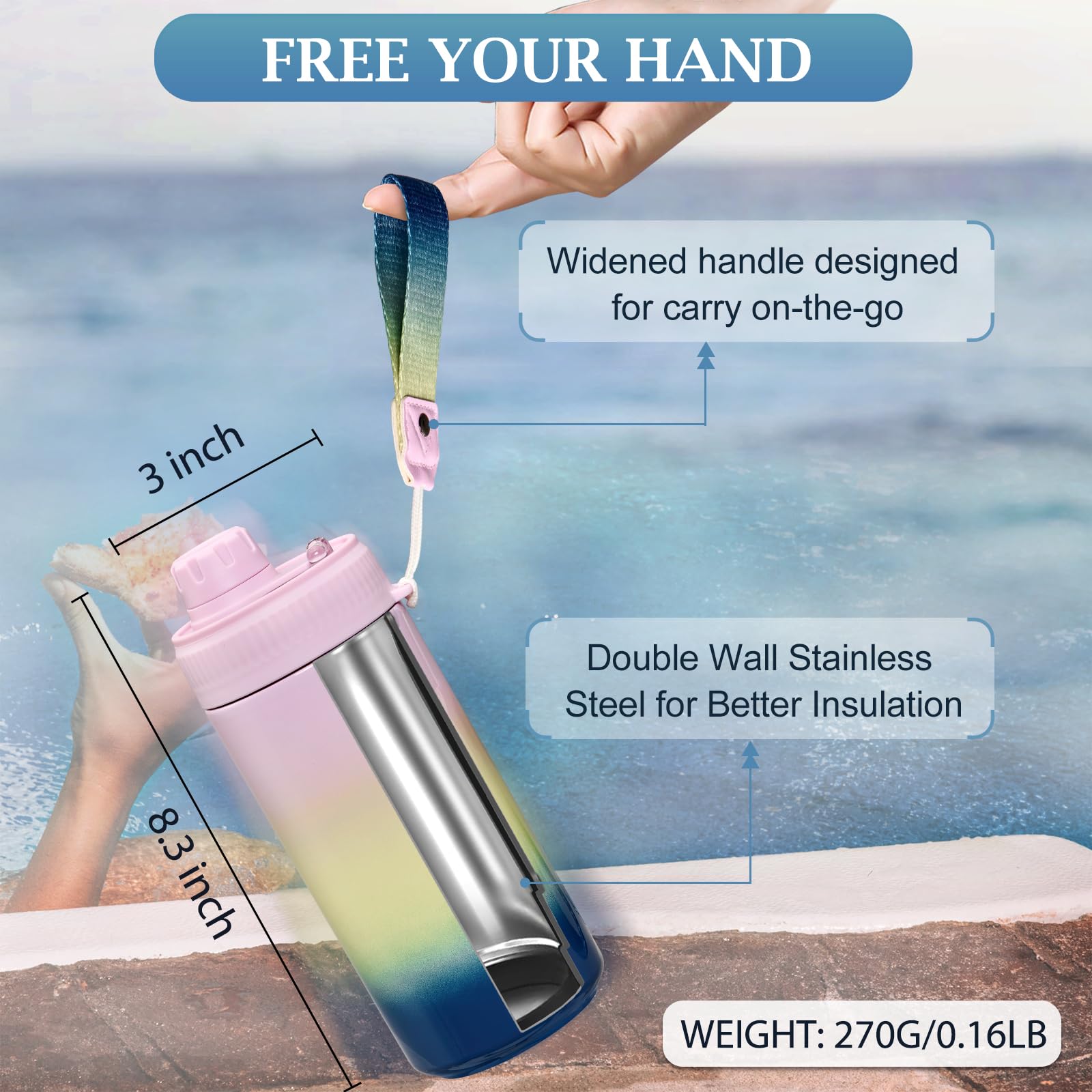 MAXSO Sealed Can Cooler with slim can-fit securely holds slim 12 oz cans for travel