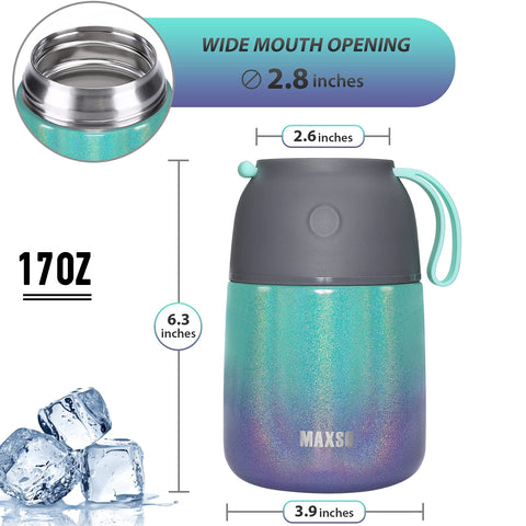 MAXSO Insulated Double Wall maintains temperature for hours.