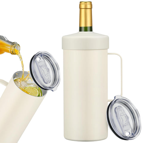 MAXSO wine chiller bottle-in-bucket keeps your bottle ready for serving on the go