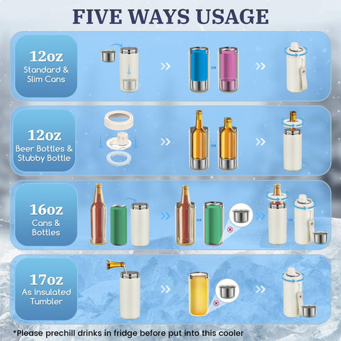 MAXSO accommodates 16oz cans and bottles for larger beverages