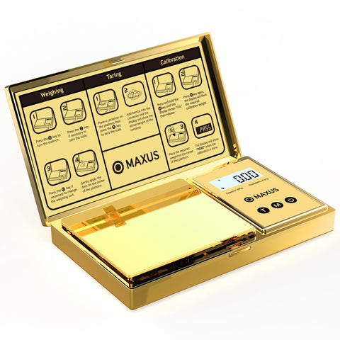 MAXUS compact design fits in a pocket for on-the-go weighing.