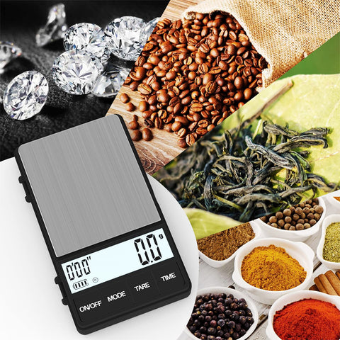 MAXUS Espresso Scale backlit display for easy readings in dim light