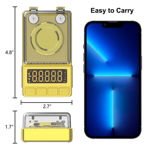 MAXUS kit includes 20g calibration weight for accurate checks