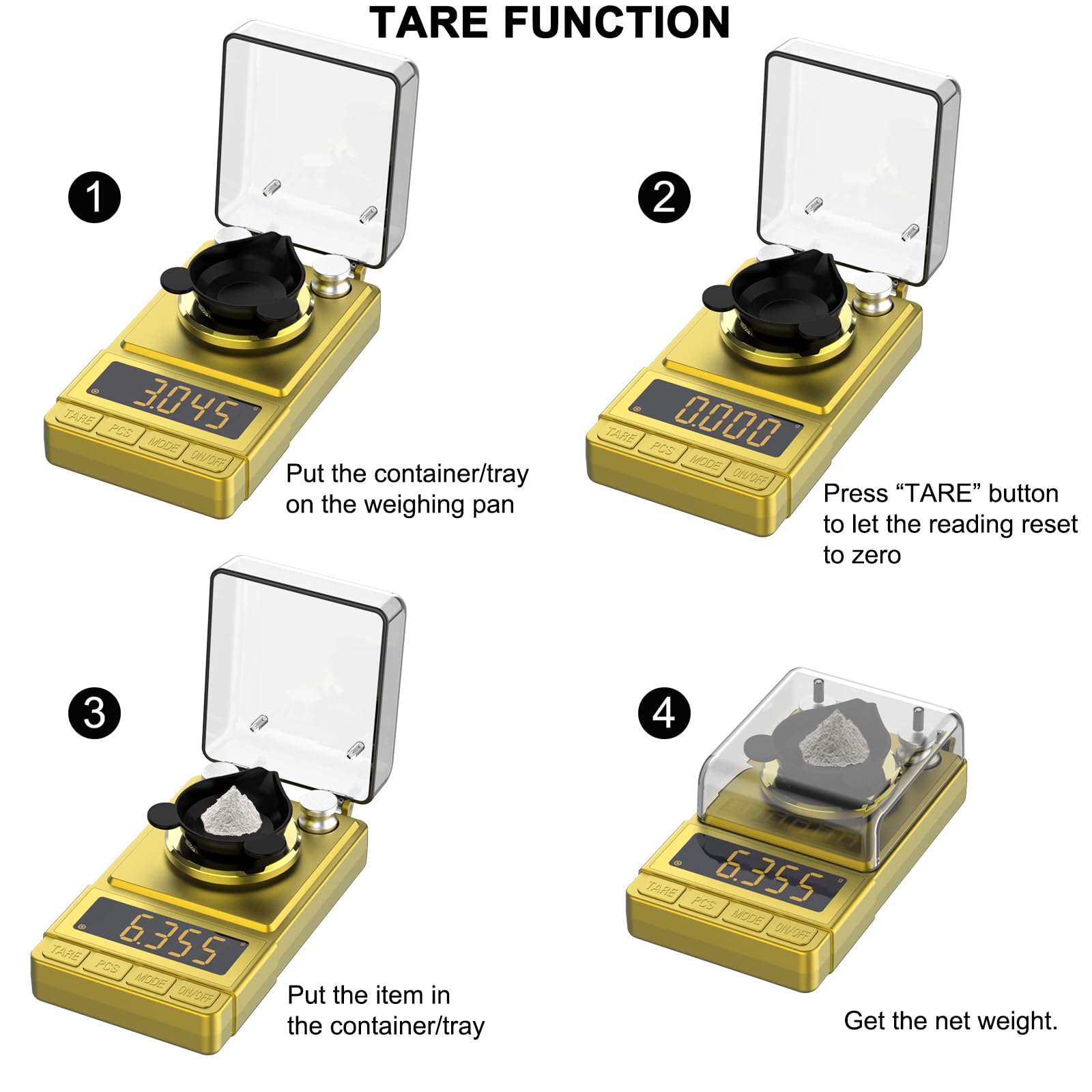 MAXUS scale offers jewelry weighing with high precision for tiny pieces