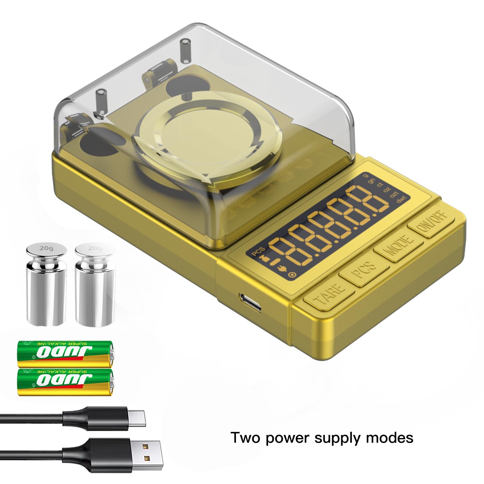 MAXUS scale lets you switch units easily and tare for quick measurements