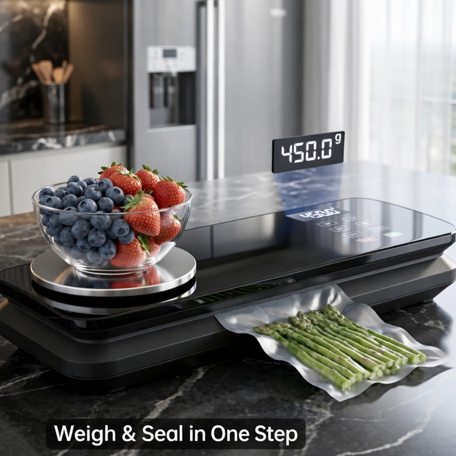 MAXVINI 90KPa dual-pump system delivers fast, airtight vacuum.
