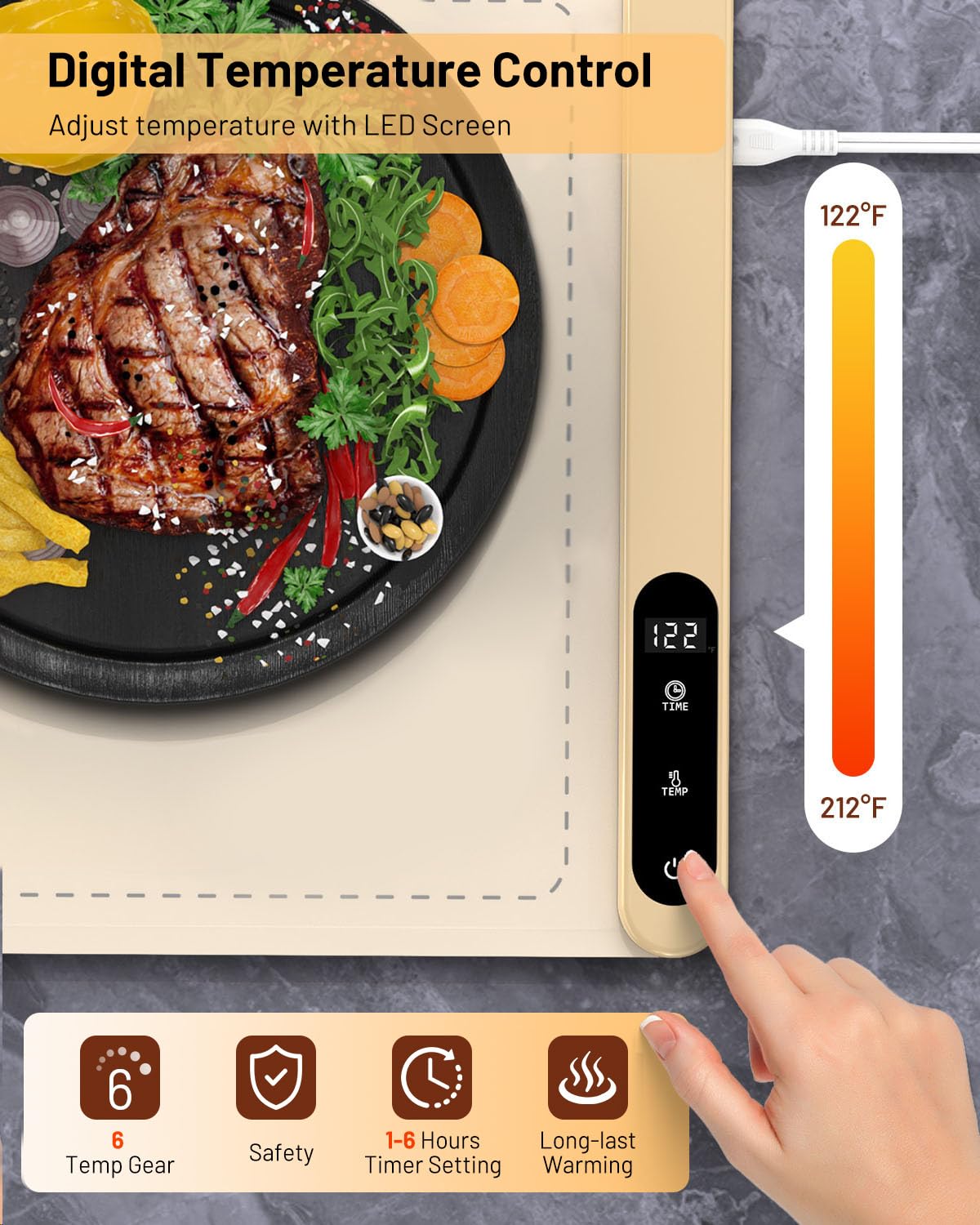 MAXXHEAT graphene heating panel delivers rapid, uniform heat for buffet setups