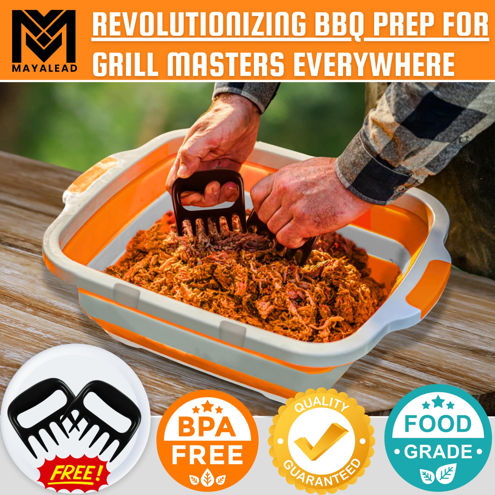 MAYALEAD BPA-free materials ensure safe food prep and durability.
