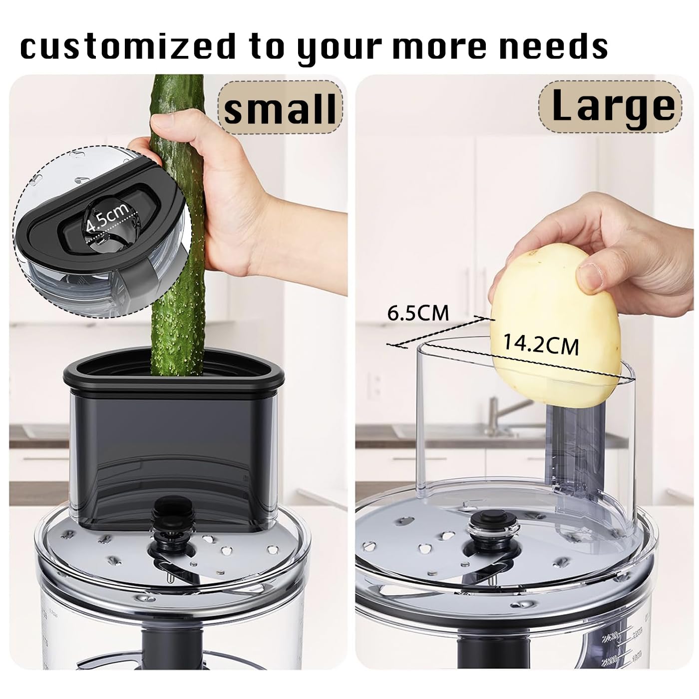 Maydarol 3-speed pulse control for precise texture and quick results.