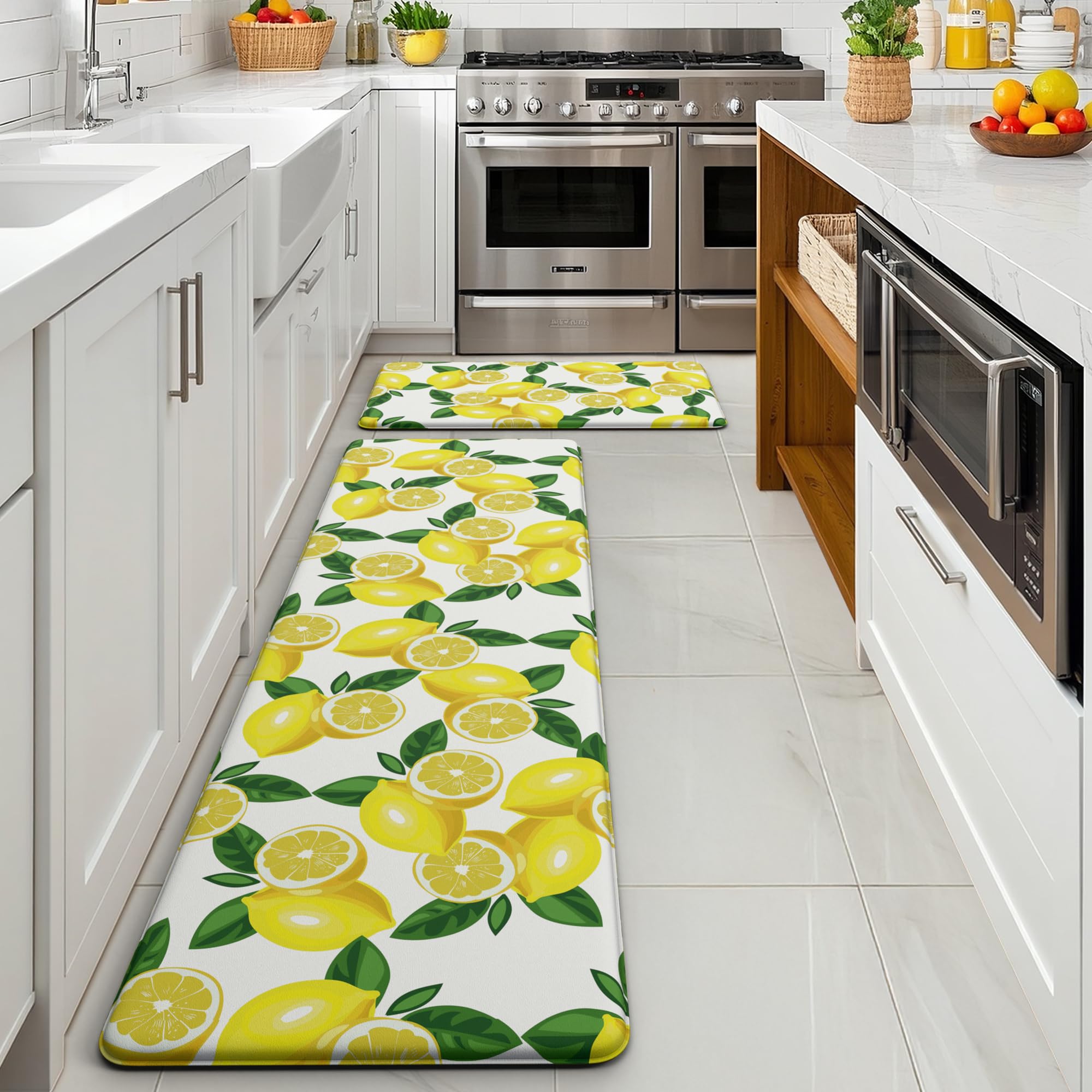 MAYHMYO lemon mat keeps spaces neat with simple wipe clean routine