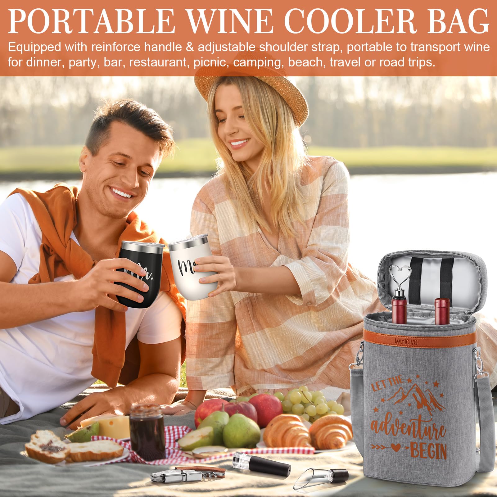 MAYICIVO drawstring bag stores small accessories neatly.