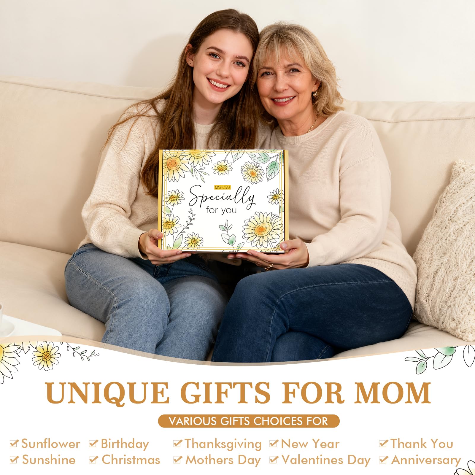 MAYICIVO vanilla coconut candle fills space with soft aroma