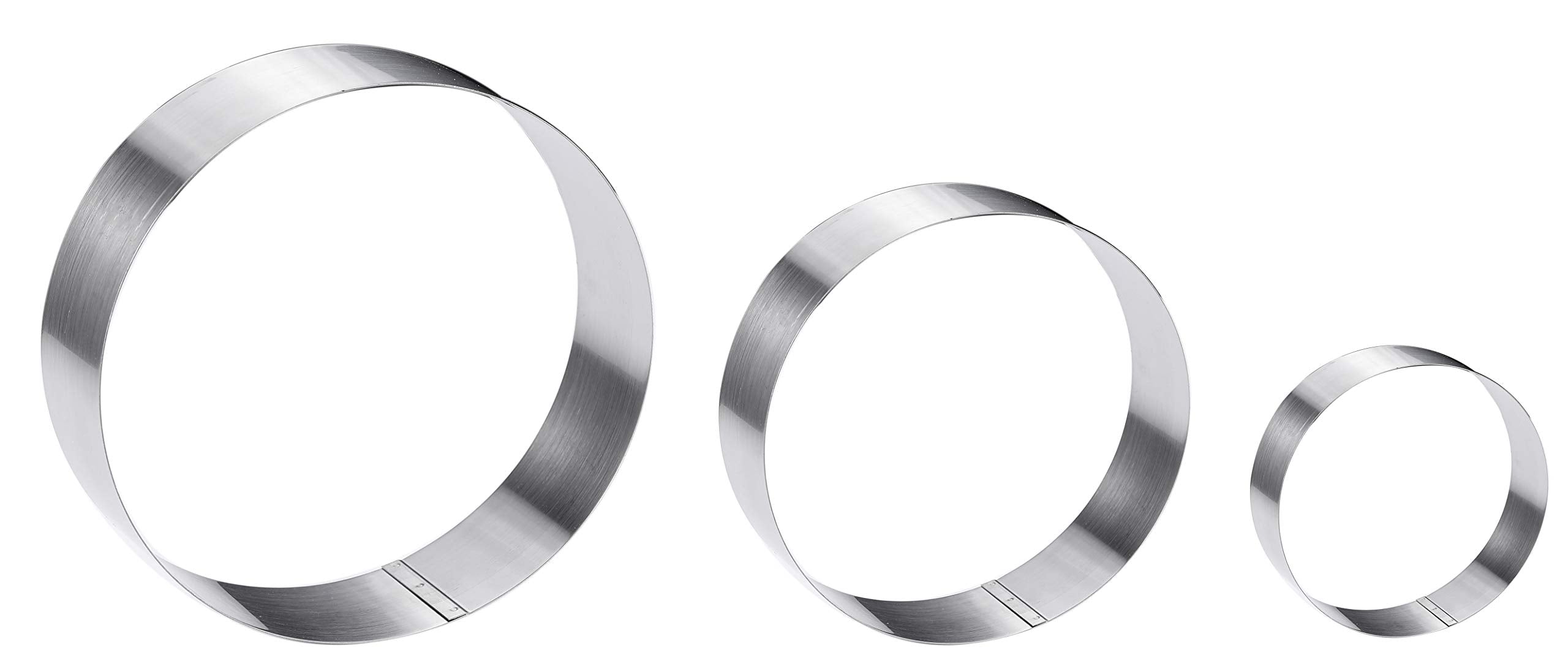Maykito large round cake ring 4 inch for precise dough shaping and pastries