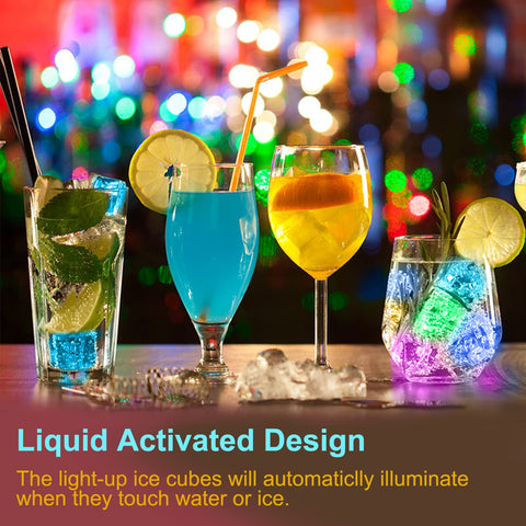 Maylai LED ice cubes change colors to enhance wedding receptions